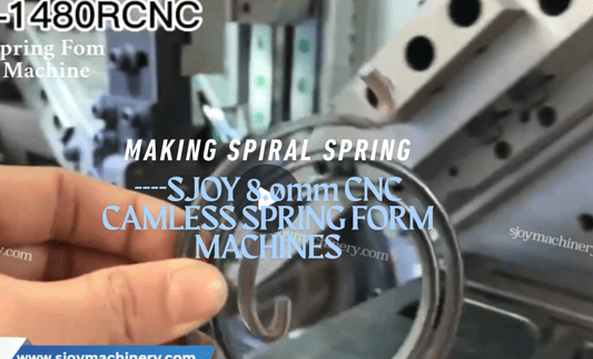 SJOY 14-Axis 8.0mm CNC Camless Spring Machine - Precision Spiral Forming