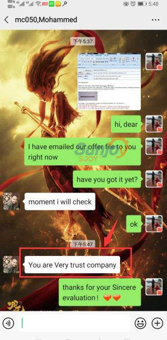 Trusted partner client feedback